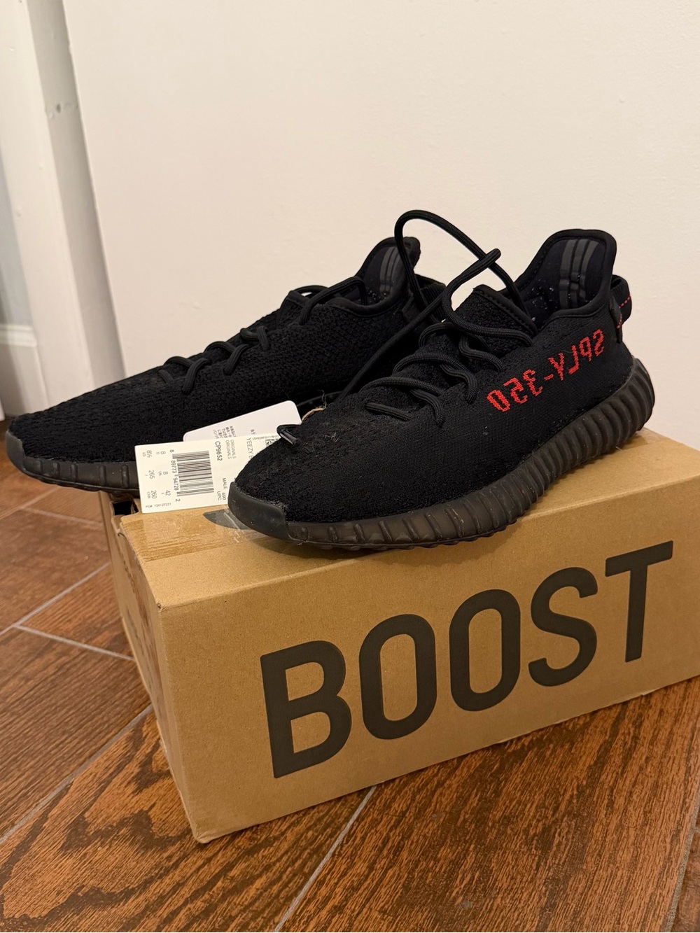 adidas Yeezy Boost 350 V2 Black Red (2017/2020) - Size 8.5